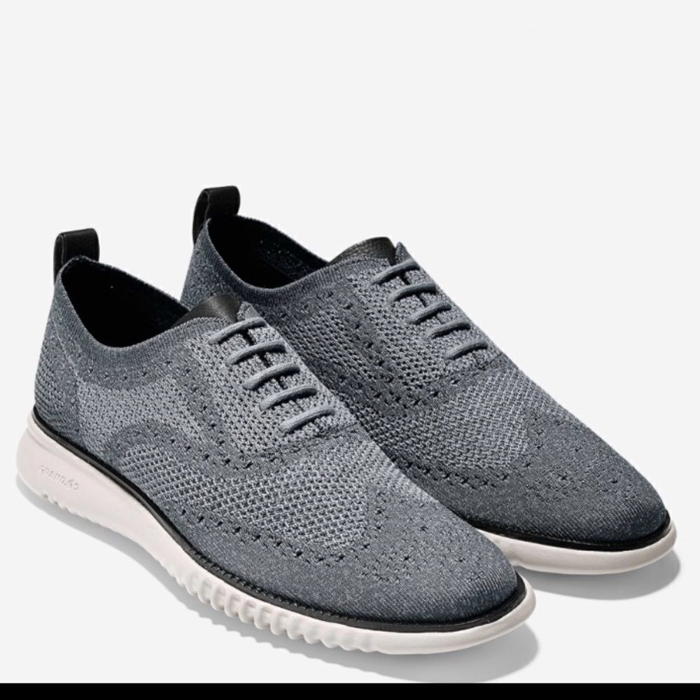 Cole Haan Grey Zerogrand Oxford Shoes